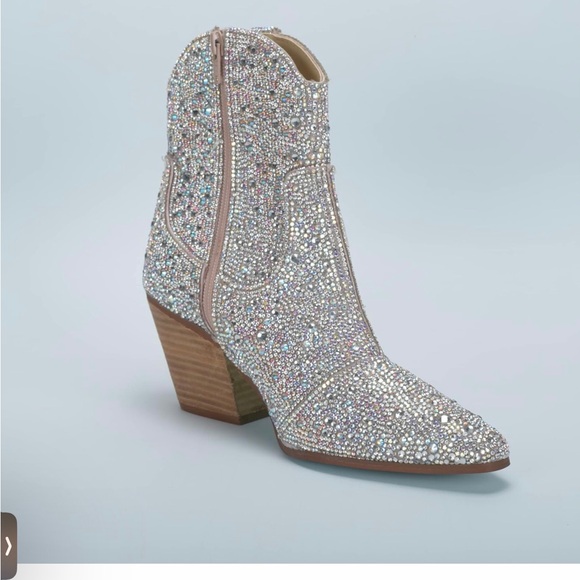Rhinestone Western Ankle Boot ✨NWOT✨ - Picture 2 of 5